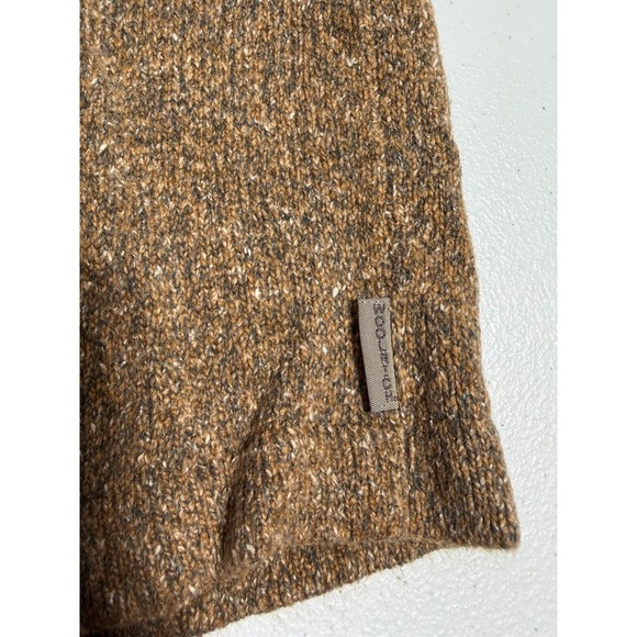 Woolrich Pullover 1/4 Zip Sweater Long Sleeve Brown Women's M Pony Vintage Cozy - Picture 4 of 11